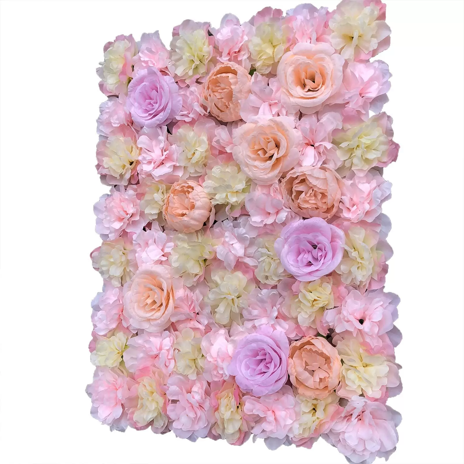5 pcs Artificial Silk Flower Wall Panel Wedding Photography VenueArt Pictures for Wedding Event Venue Party Background Decoration 40x60cm