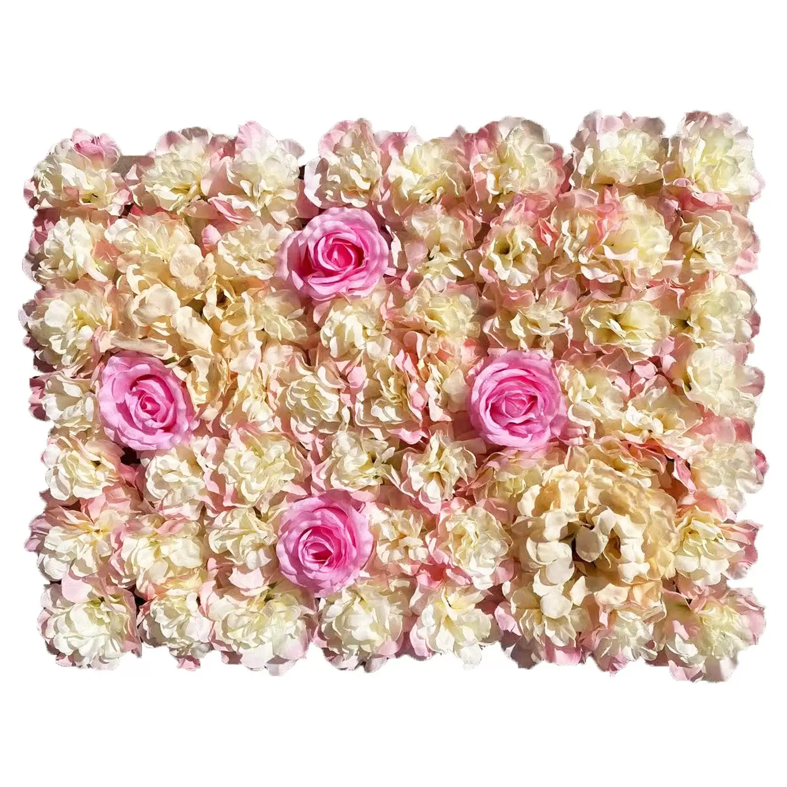 Set of 6 Artificial Silk Flower Wall Panels, 40 x 60 cm Set of 6 Artificial Silk Flower Wall Panels, 40 x 60 cm