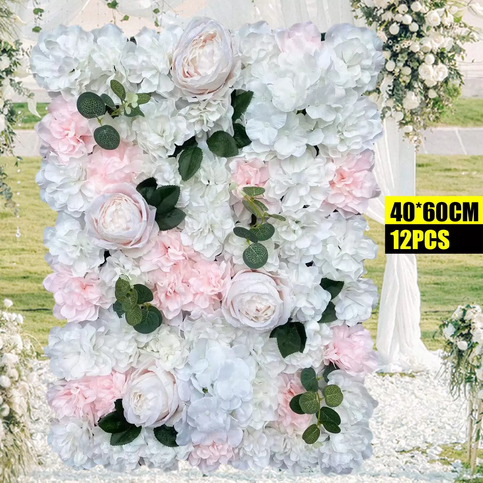 12 Pcs Artificial Flower Wall 40x60cm Silk Flower Backdrop DIY Wedding Street Backdrop Artificial Silk Flower Wall Panel Wedding Photography Venue 12 Pcs Artificial Flower Wall 40x60cm Silk Flower Backdrop DIY Wedding Street Backdrop Artificial Silk Flower Wall Panel Wedding Photography Venue