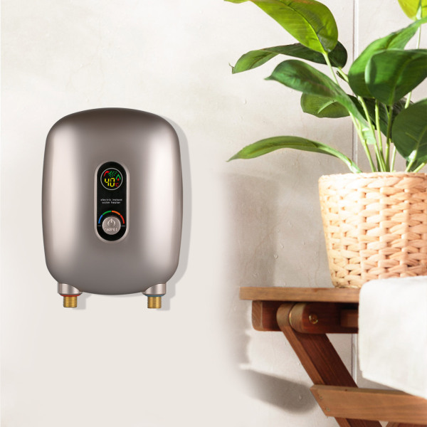 Mini Electric Water Heater Small Instant Water Heater Instantaneous Water Heater with LCD Display 6500W for Bathroom and Kitchen Mini Electric Water Heater Small Instant Water Heater Instantaneous Water Heater with LCD Display 6500W for Bathroom and Kitchen