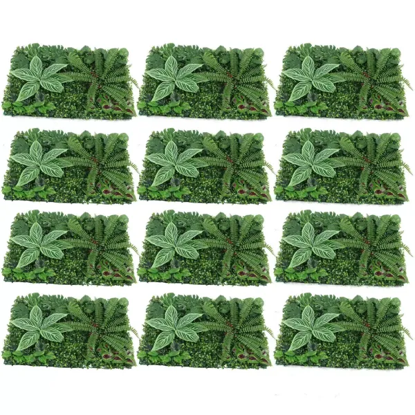 Set of 9 to 12 artificial boxwood panels - for wall decoration - 60 cm x 40 cm Set of 9 to 12 artificial boxwood panels - for wall decoration - 60 cm x 40 cm