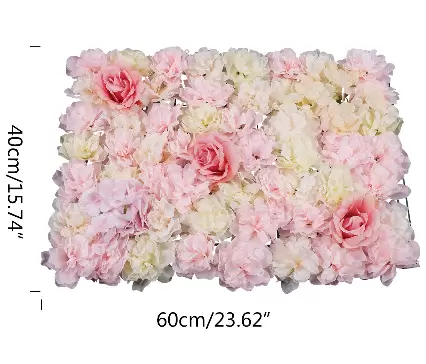 12pcs Artificial Silk Rose Flower Walls for Wedding Street Decoration