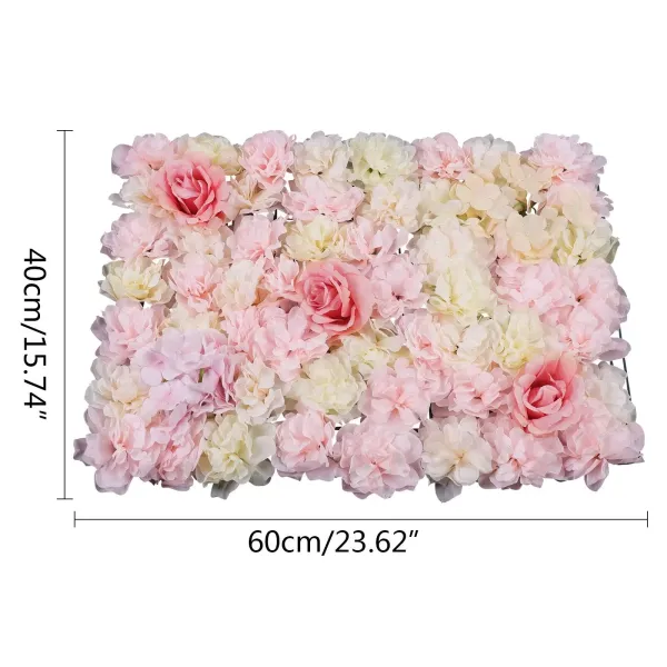 12pcs Artificial Silk Rose Flower Walls for Wedding Street Decoration