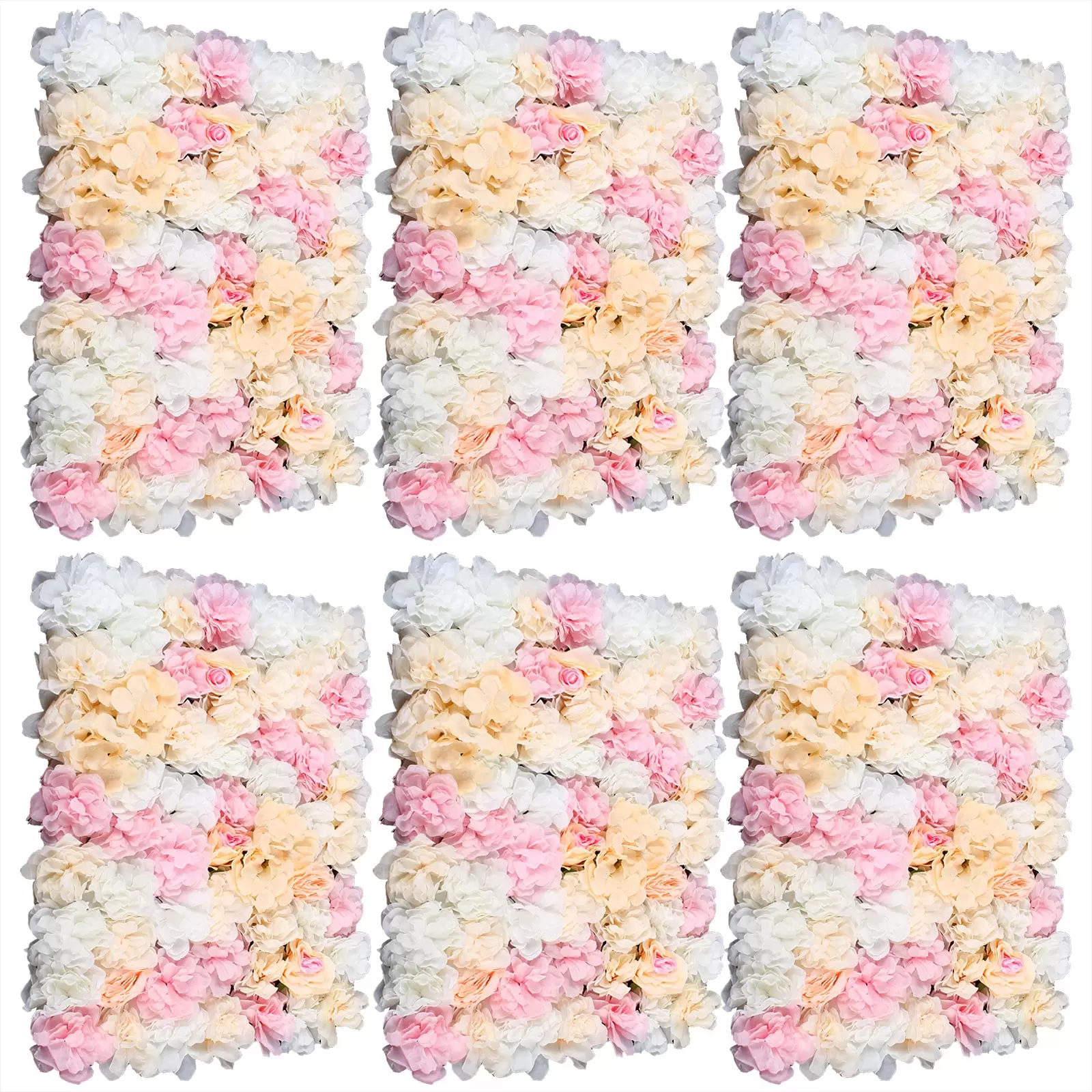 6pcs Artificial Flowers Wedding Wall Decor Wedding Party Decoration