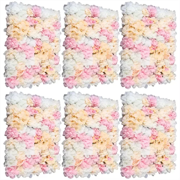 6pcs Artificial Flowers Wedding Wall Decor Wedding Party Decoration