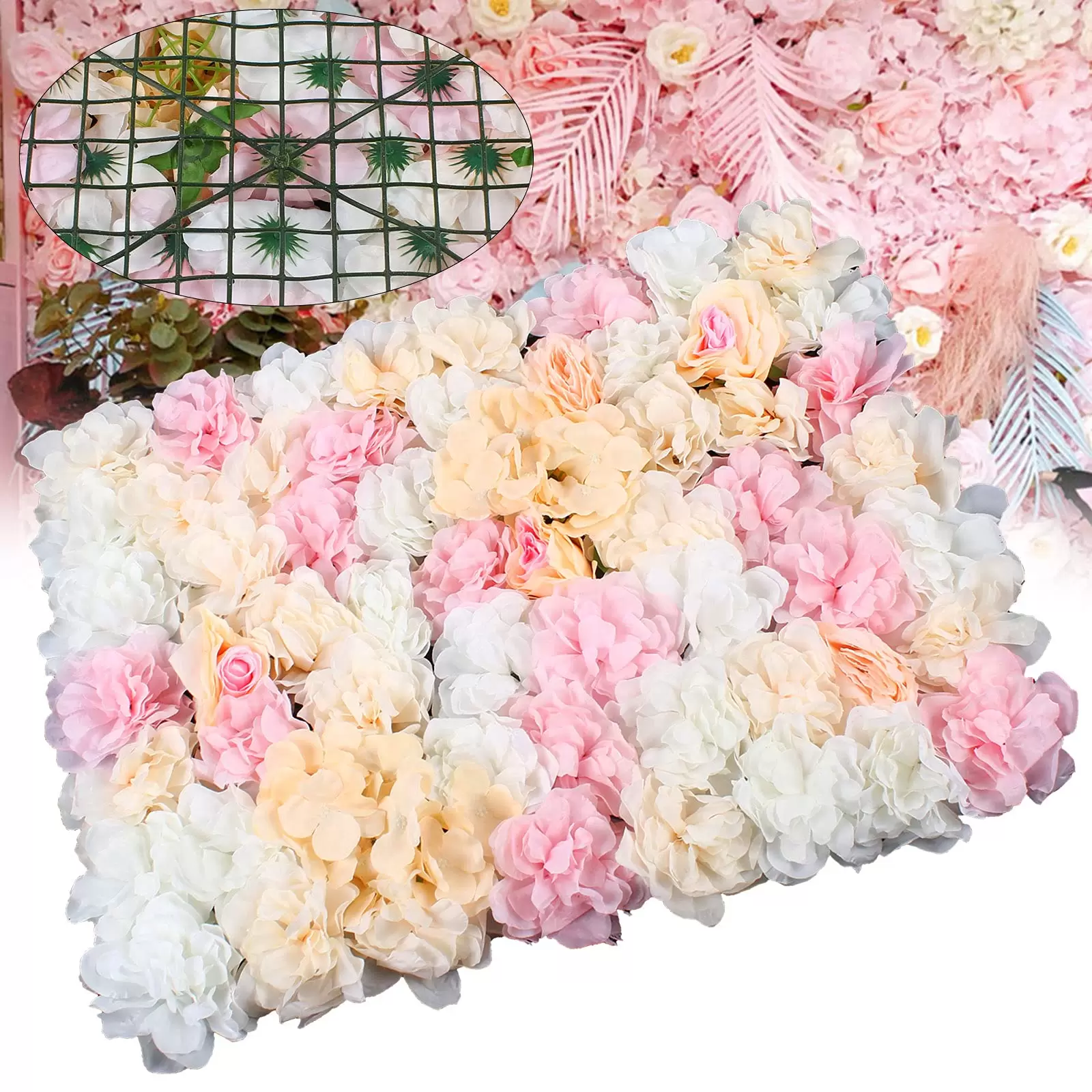 6pcs Artificial Flowers Wedding Wall Decor Wedding Party Decoration 6pcs Artificial Flowers Wedding Wall Decor Wedding Party Decoration