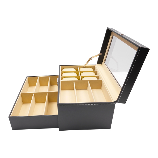 15 slots for watches and sunglasses