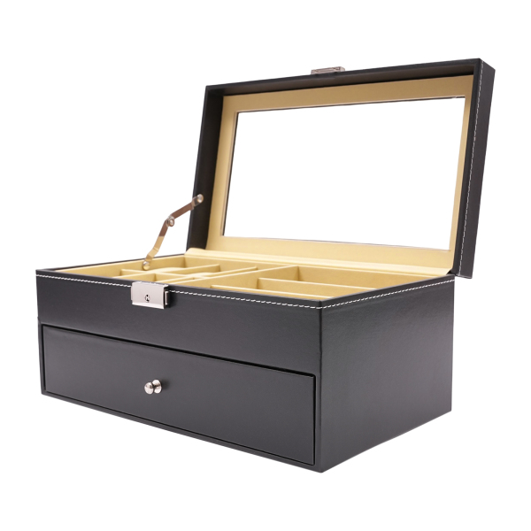 15 slots for watches and sunglasses