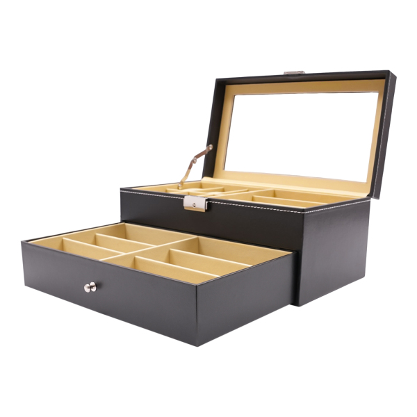 15 slots for watches and sunglasses