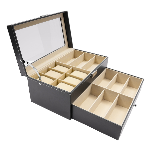 15 slots for watches and sunglasses
