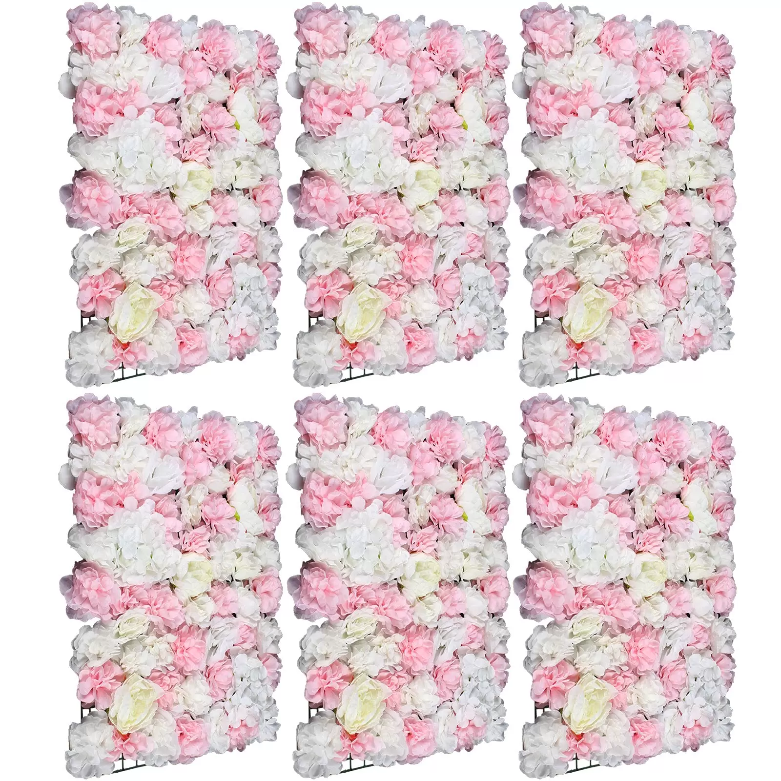 CNCEST Set of 6 Reusable Silk Wall Flowers 40 x 60 cm