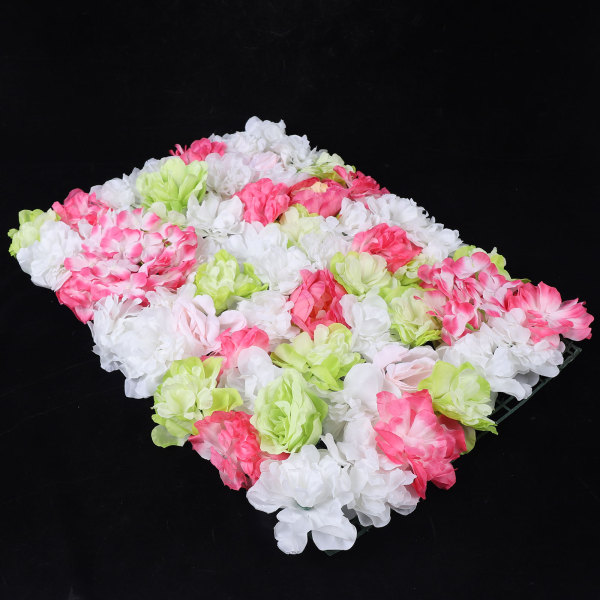 6 Pack Artificial Flower Wall Panel Wedding Photography Venue Silk Rose Use for Wedding Backdrop Party Church Wall Stage Decoration
