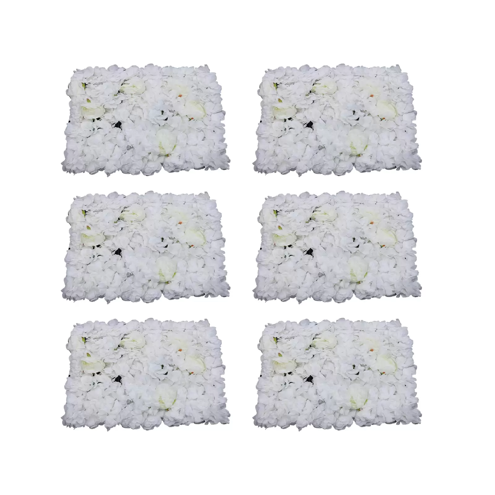 Artificial Rose Wall, Flower Wall, Flower Background for Wedding, Family, Garden, Decoration and Baby Birthday Party (6pcs)