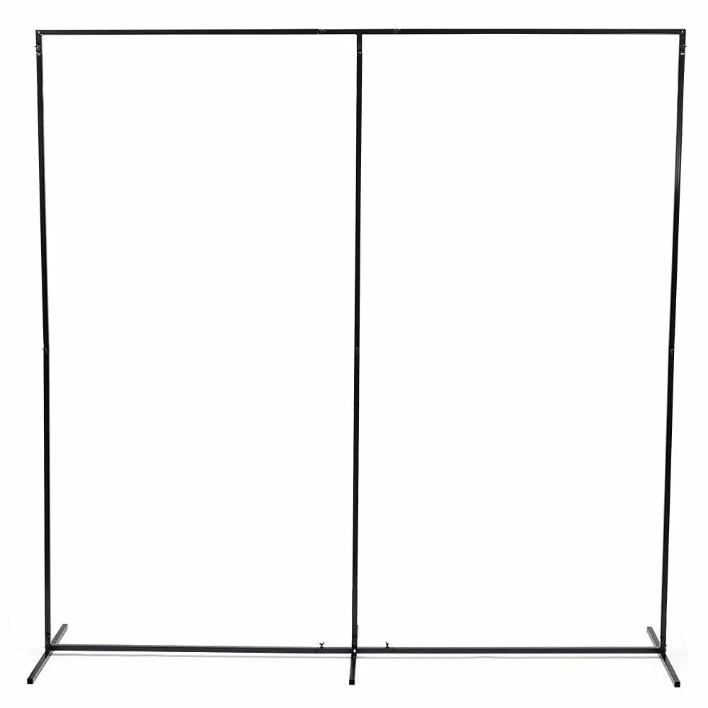 Large Portable 2.3m*2.3m Flower Wall Backdrop Wedding Balloons Events Square Arch Shelf Decorative Frame Stand Wedding Arch Display Birthday Wedding Indoor