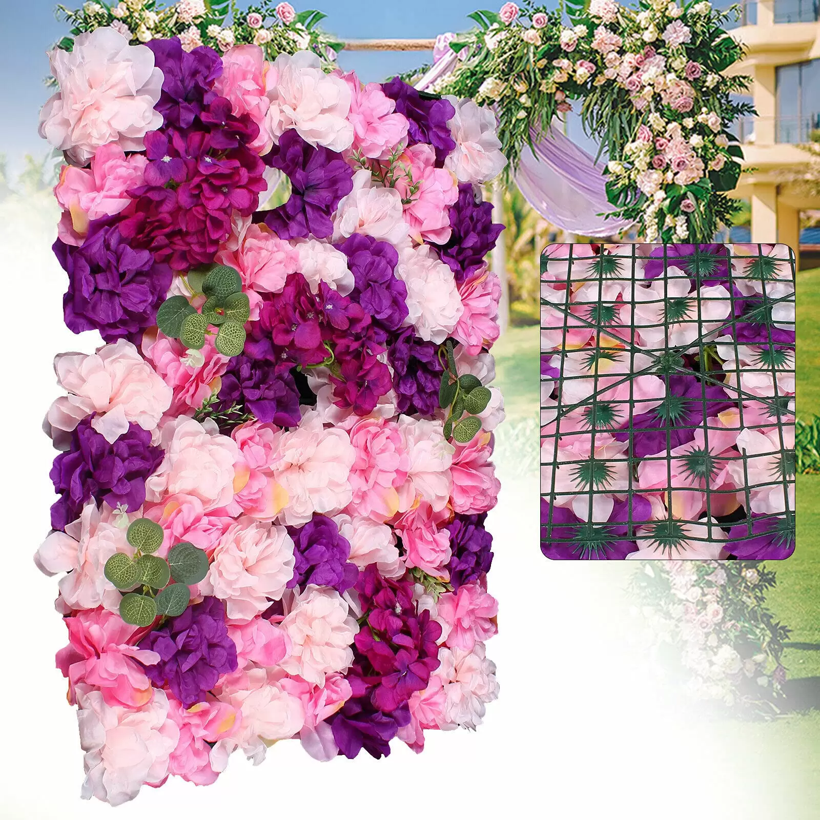 6pcs Artificial Flowers for Wall Fake Flowers 60x40cm - for Wedding Home Garden Party Backdrop Decoration 6pcs Artificial Flowers for Wall Fake Flowers 60x40cm - for Wedding Home Garden Party Backdrop Decoration