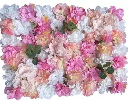 CNCEST 6 Pieces Plant Flower Wall Pink Purple Dahlia + Hydrangea + DIY Wedding Road Backdrop