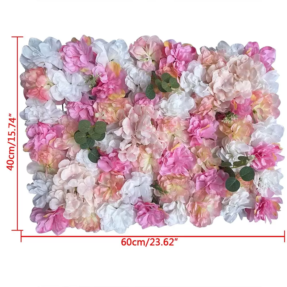 CNCEST 6 Pieces Plant Flower Wall Pink Purple Dahlia + Hydrangea + DIY Wedding Road Backdrop CNCEST 6 Pieces Plant Flower Wall Pink Purple Dahlia + Hydrangea + DIY Wedding Road Backdrop