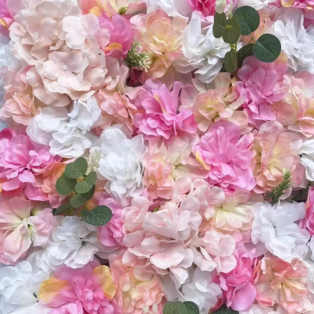 CNCEST 6 Pieces Plant Flower Wall Pink Purple Dahlia + Hydrangea + DIY Wedding Road Backdrop CNCEST 6 Pieces Plant Flower Wall Pink Purple Dahlia + Hydrangea + DIY Wedding Road Backdrop