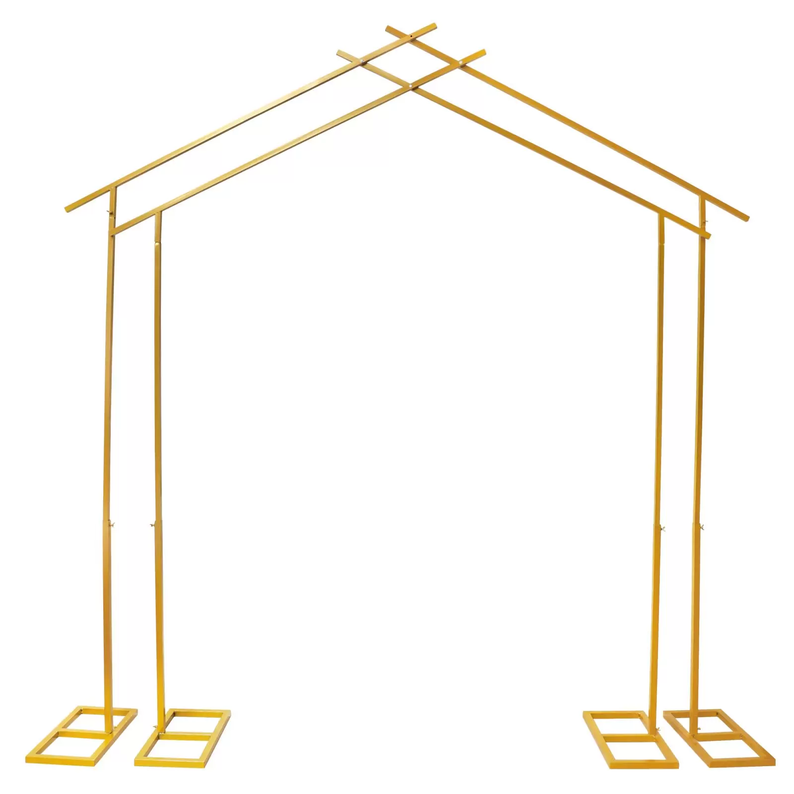 Gold Metal Wedding Arch Stable and Durable Wedding Arch Metal Garden Arbor Backdrop Stand For Wedding Ceremonies Parties Events