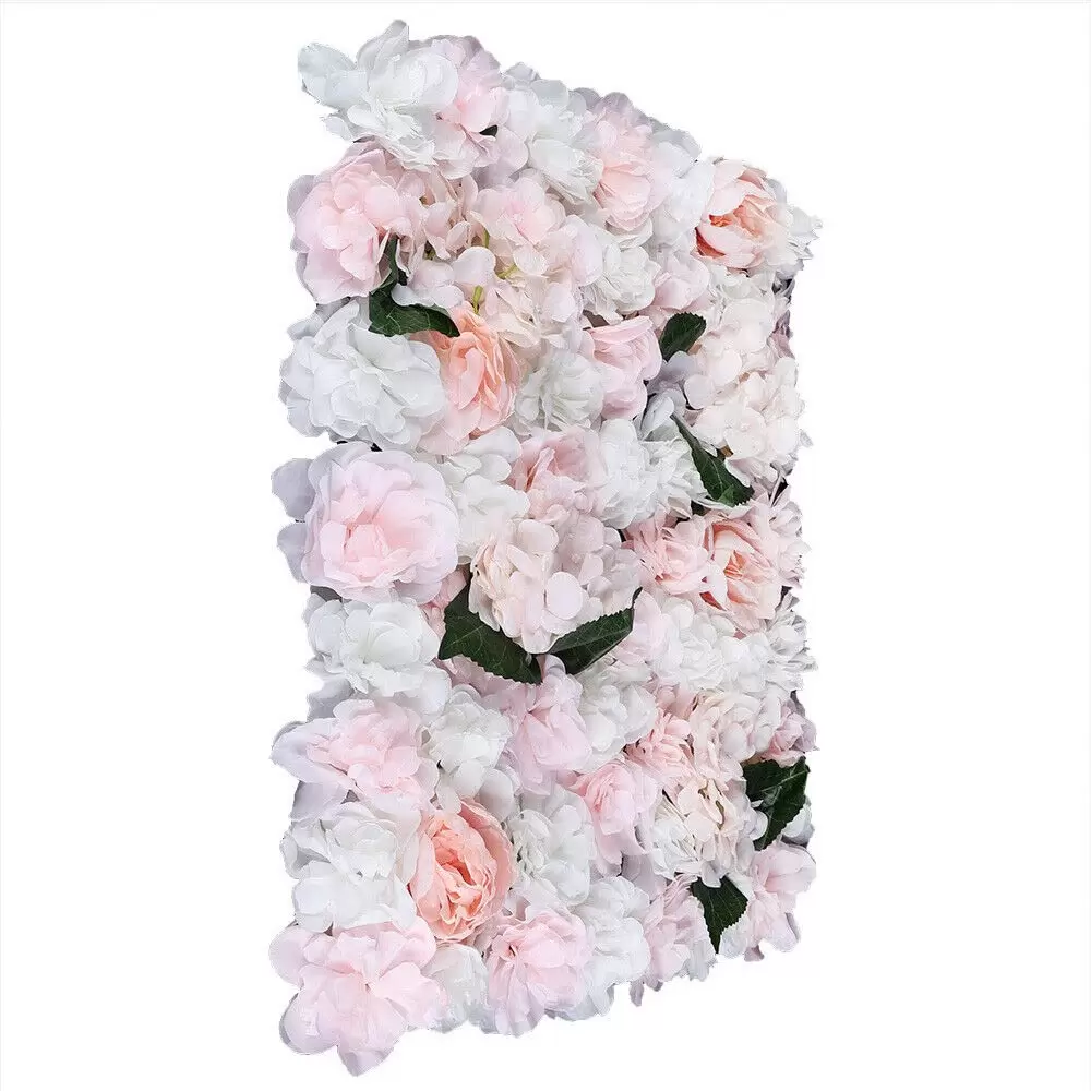 6Pcs 15.75"*23.62"*0.79"Artificial Flower Wall Panels Flower Wall Mat Silk Flower Panels for Outdoor Garden Backyard Fence