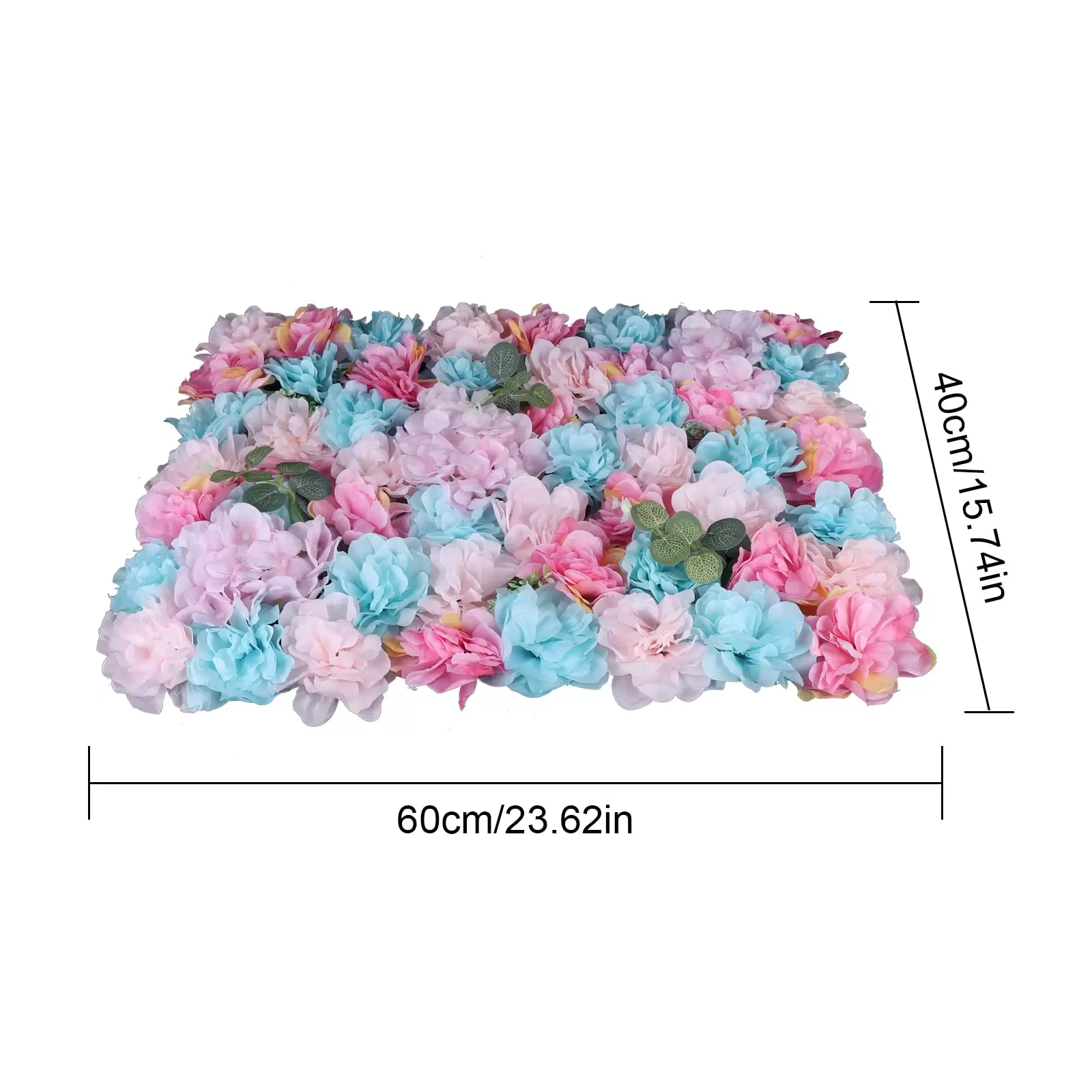 12Hydrangea and Rose Artificial Flower Wall Panel, Fake Artificial Flower Wall Panels 12Hydrangea and Rose Artificial Flower Wall Panel, Fake Artificial Flower Wall Panels