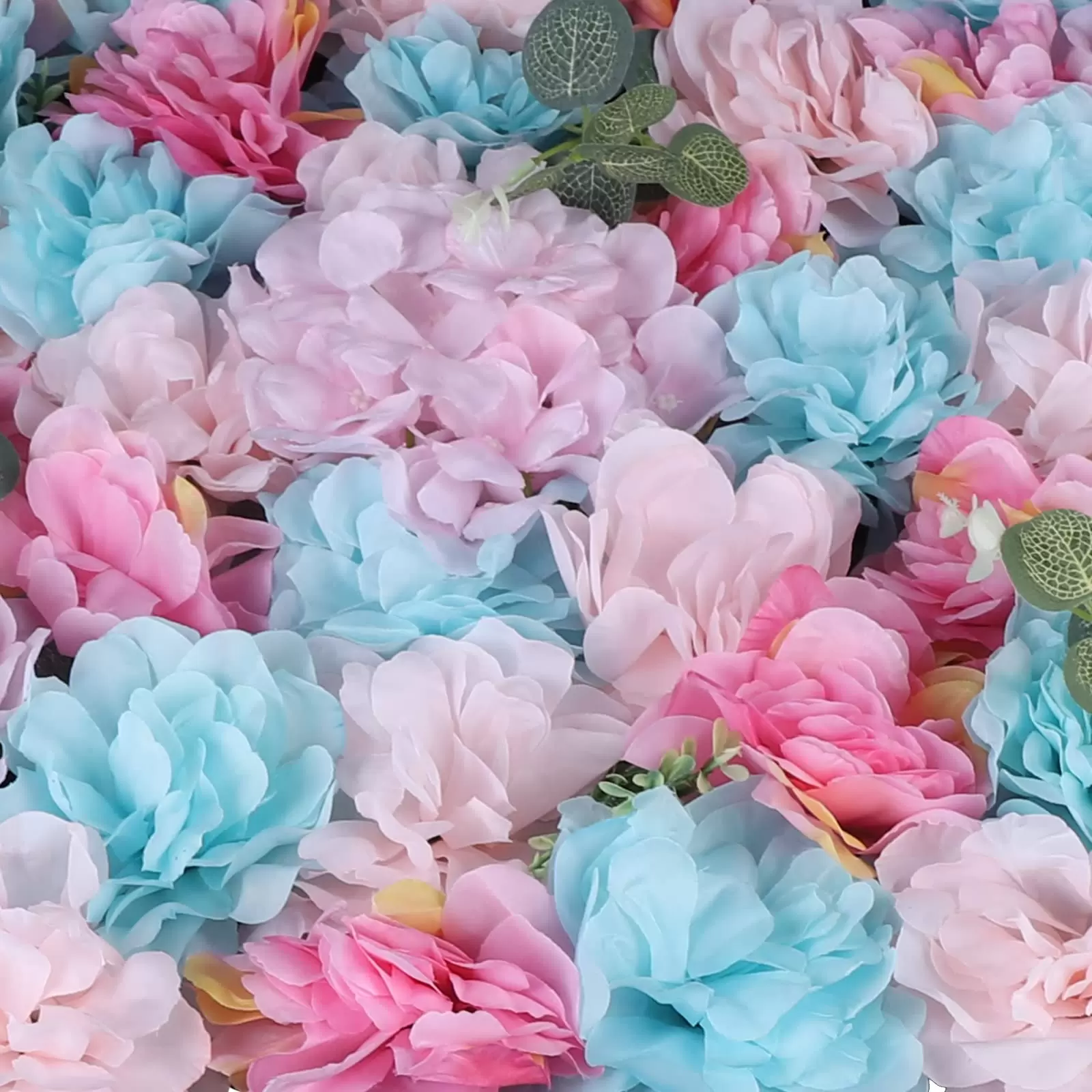 12Hydrangea and Rose Artificial Flower Wall Panel, Fake Artificial Flower Wall Panels 12Hydrangea and Rose Artificial Flower Wall Panel, Fake Artificial Flower Wall Panels