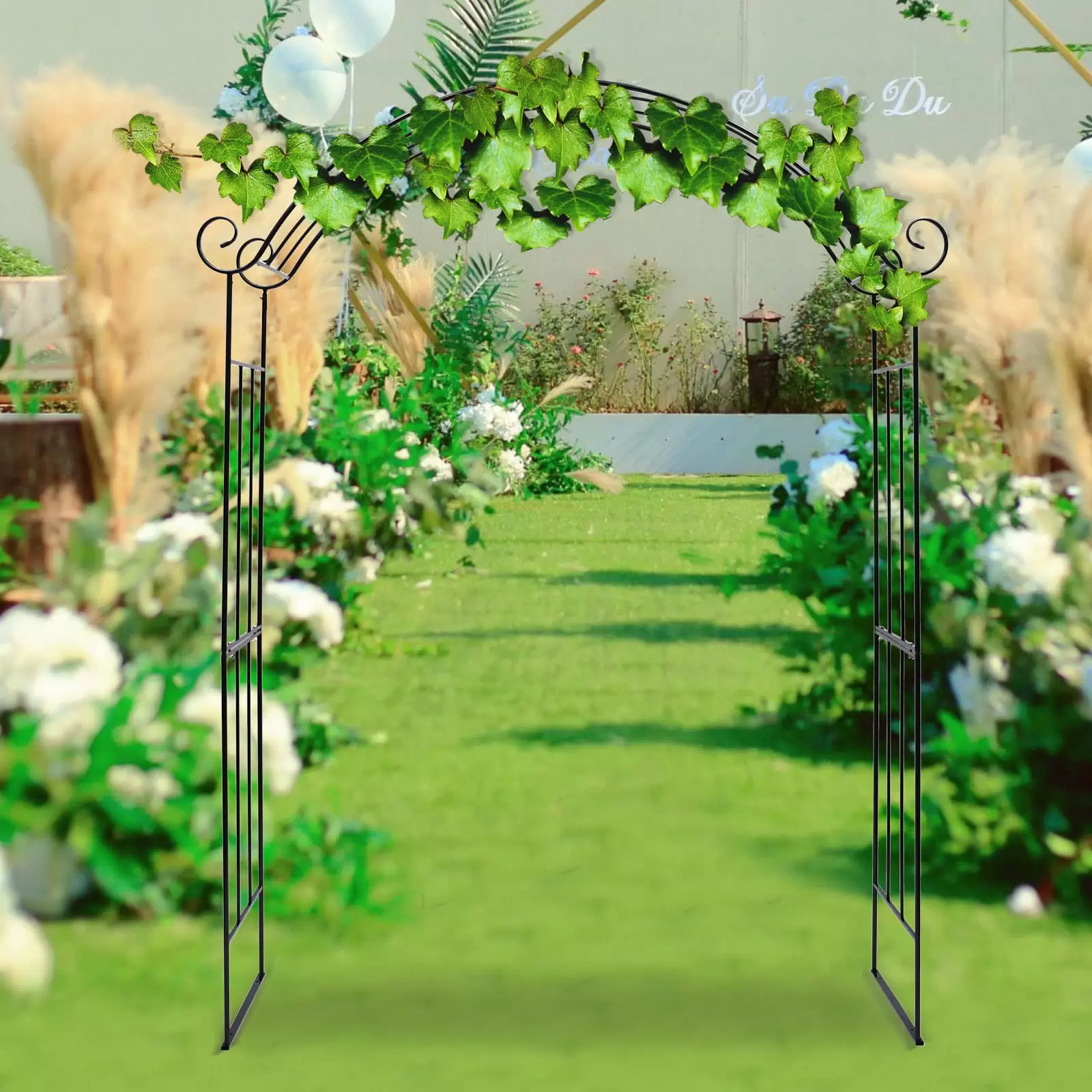 165*45*240cm metal garden arch wedding arbor party arch deco rose arch slide