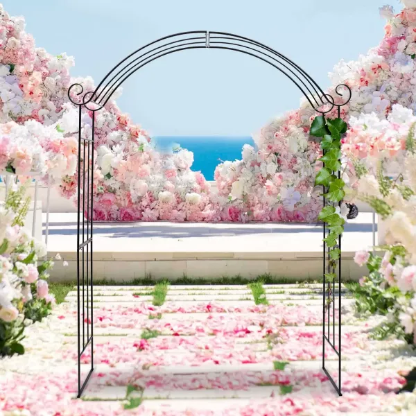 165*45*240cm metal garden arch wedding arbor party arch deco rose arch slide 165*45*240cm metal garden arch wedding arbor party arch deco rose arch slide