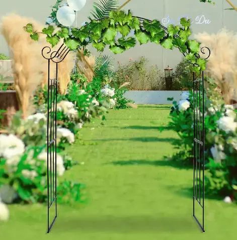 165*45*240cm metal garden arch wedding arbor party arch deco rose arch slide