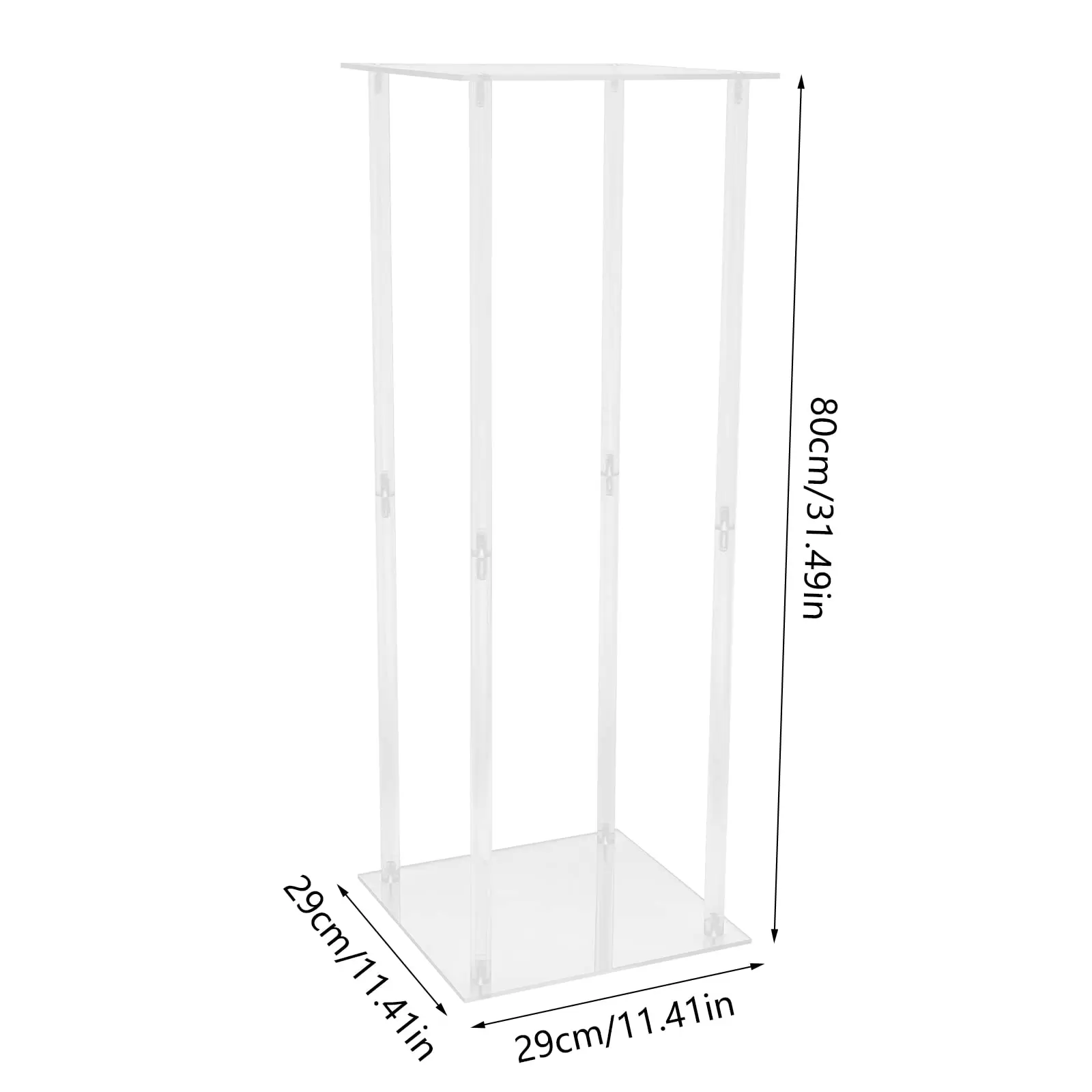3pcs Adjustable Clear Acrylic Flower Stands, Load Capacity: 10kg, Wedding, Anniversary, Birthday Party 3pcs Adjustable Clear Acrylic Flower Stands, Load Capacity: 10kg, Wedding, Anniversary, Birthday Party