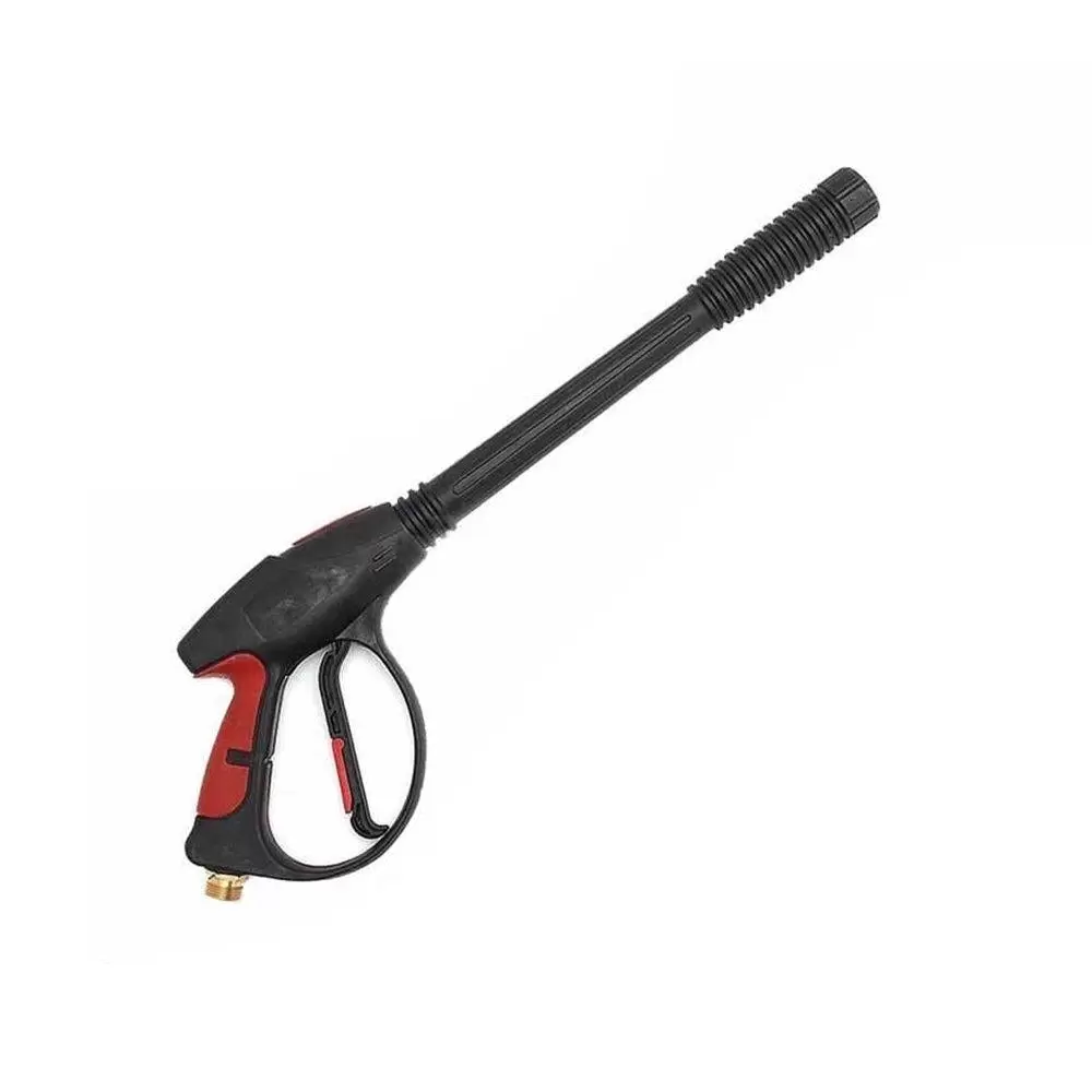 Modern 3000PSI High Pressure Gun Lance with 5 Nozzles for Car Wash Kit For Cleaning Glass Dirt Moss And Grime From Cars Driveways Black