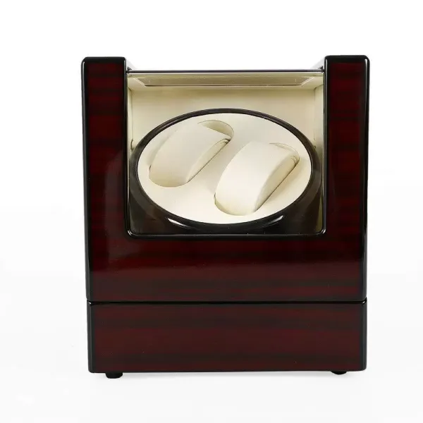 CNCEST 2 Watches Automatic Watch Winder with Quiet Movement and Battery for Wooden Automatic Watches CNCEST 2 Watches Automatic Watch Winder with Quiet Movement and Battery for Wooden Automatic Watches