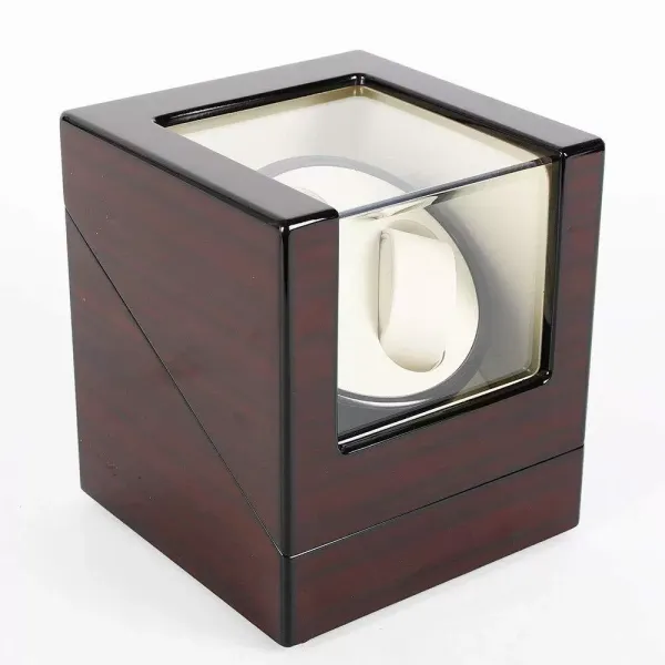 CNCEST 2 Watches Automatic Watch Winder with Quiet Movement and Battery for Wooden Automatic Watches
