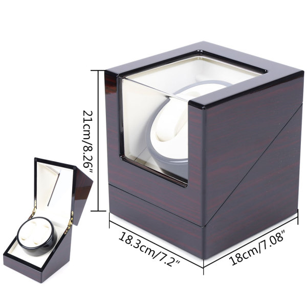 CNCEST 2 Watches Automatic Watch Winder with Quiet Movement and Battery for Wooden Automatic Watches CNCEST 2 Watches Automatic Watch Winder with Quiet Movement and Battery for Wooden Automatic Watches
