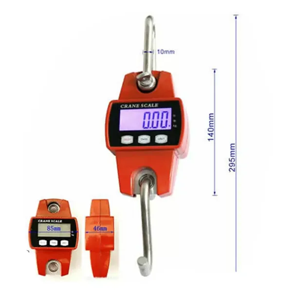 Electronic digital personal scale with LCD display to hang 300 kg