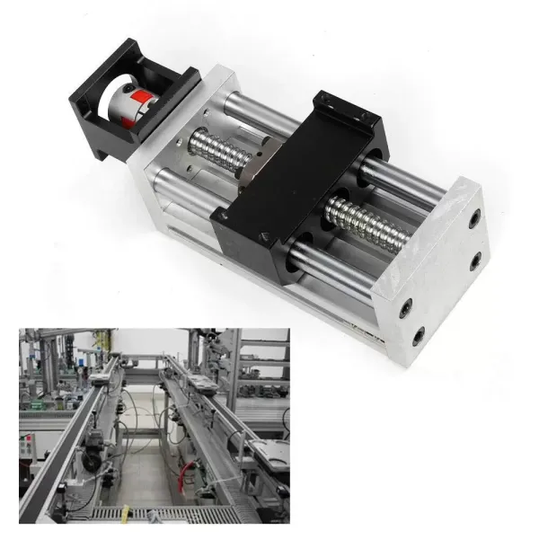 100mm CNC Manual Sliding Table - Linear Movement with Low Friction Resistance 100mm CNC Manual Sliding Table - Linear Movement with Low Friction Resistance