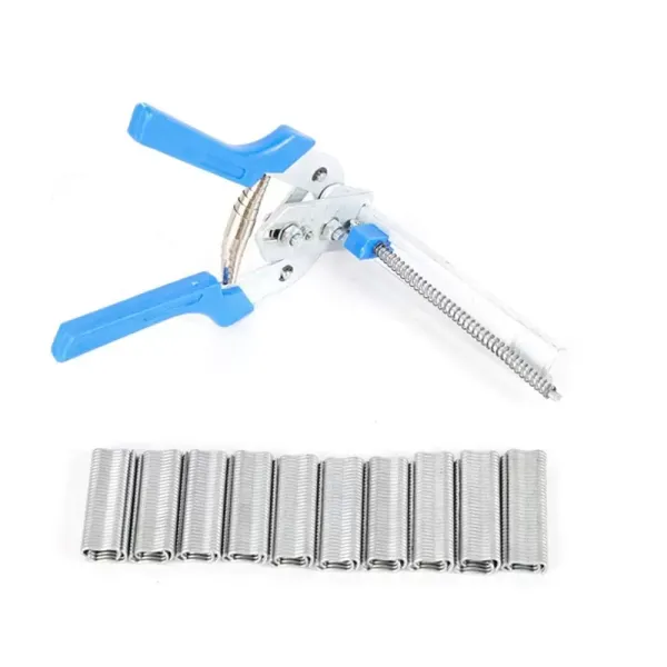 Hog Ring Automatic Fence Pliers with 600 Staples Hog Ring Automatic Fence Pliers with 600 Staples