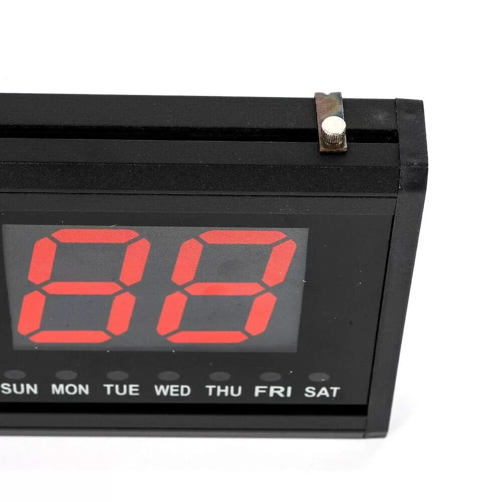 Digital wall clock Oversized digital electronic clock, red has temperature display Digital wall clock Oversized digital electronic clock, red has temperature display