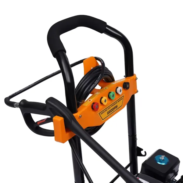 Vehicle high-pressure cleaner - 7.5 HP petrol engine - High-pressure nozzle for car, house, lawn, garden