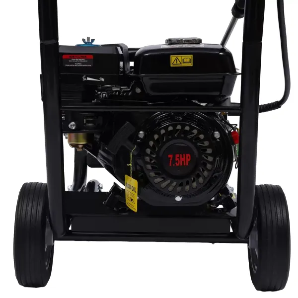 Vehicle high-pressure cleaner - 7.5 HP petrol engine - High-pressure nozzle for car, house, lawn, garden