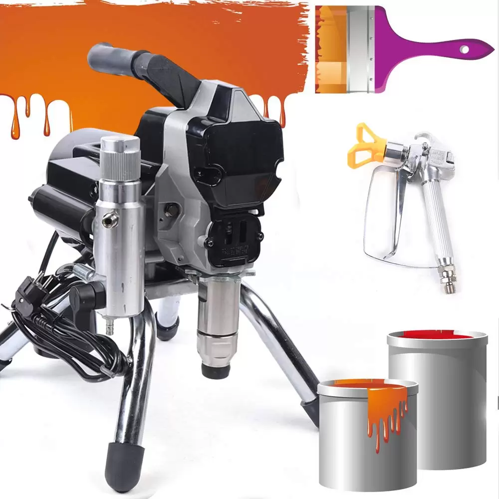 2200W 3000 PSI Airless Paint Sprayer, High Pressure, Indoor and Outdoor Use, Black