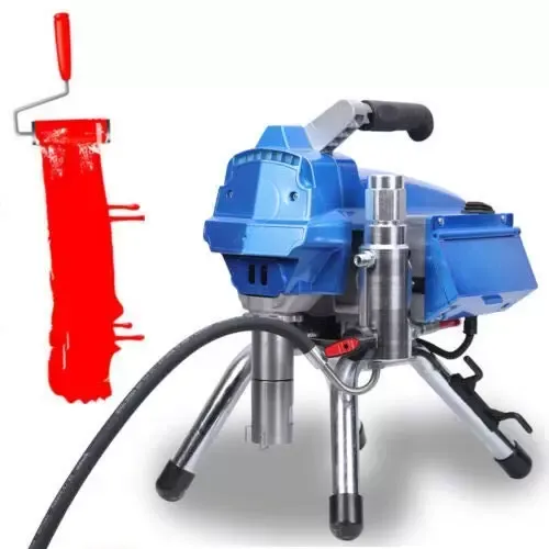 2.7L/m 3kW Airless Paint Sprayer with 23Mpa Paint Spraying System High Efficiency Electric Paint Sprayer with Extension Rod, Thinning-Free Stand
