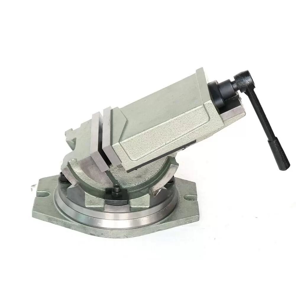 100 mm Vice High Precision Tiltable 90° Rotating Base Table Vice Industrial Strength Benchtop Drill Press Tilting Angle Vise Heavy Duty Vice 100mm