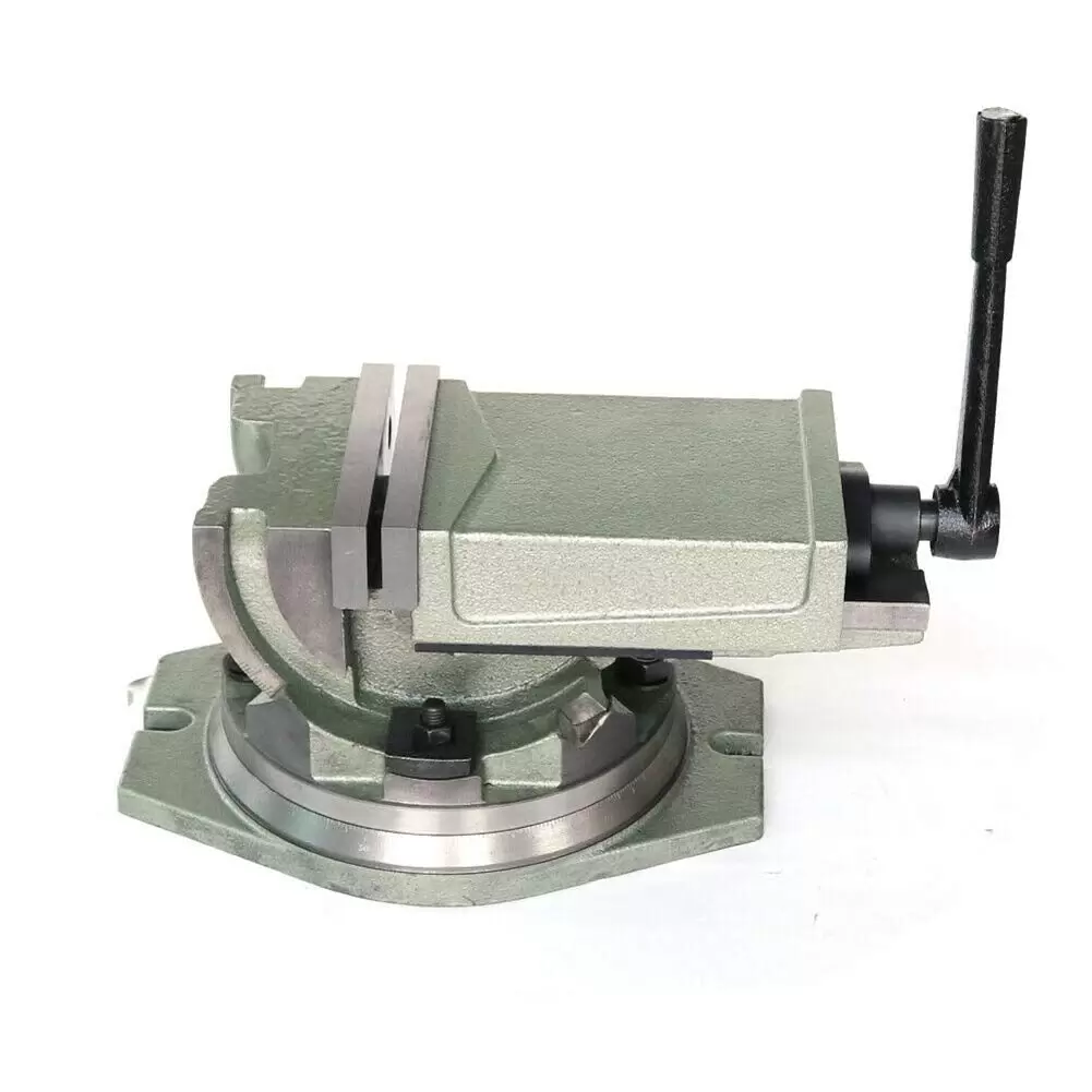 100 mm Vice High Precision Tiltable 90° Rotating Base Table Vice Industrial Strength Benchtop Drill Press Tilting Angle Vise Heavy Duty Vice 100mm