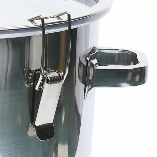 36L Fermentation Bucket Portable Stainless Steel Fermentation Bucket with Exhaust for Fermentation Temperature Bar Thick Bottom Silver Color 36L Fermentation Bucket Portable Stainless Steel Fermentation Bucket with Exhaust for Fermentation Temperature Bar Thick Bottom Silver Color