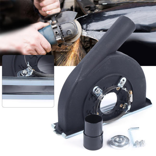 Dust cover for angle grinder, Black, for saw blades with 6inch, 6.14inch, 6.3inch, 7inch diameters
