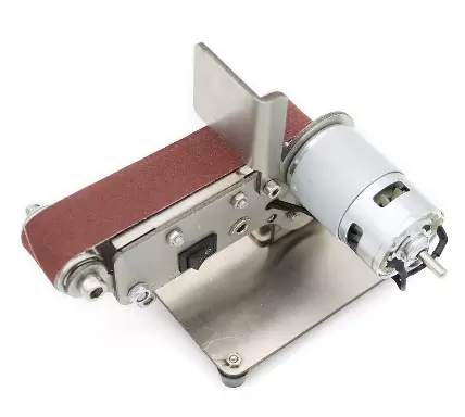 Mini Electric Belt Sander Table Sander with 895 Spindle Motor 24V 600m/min