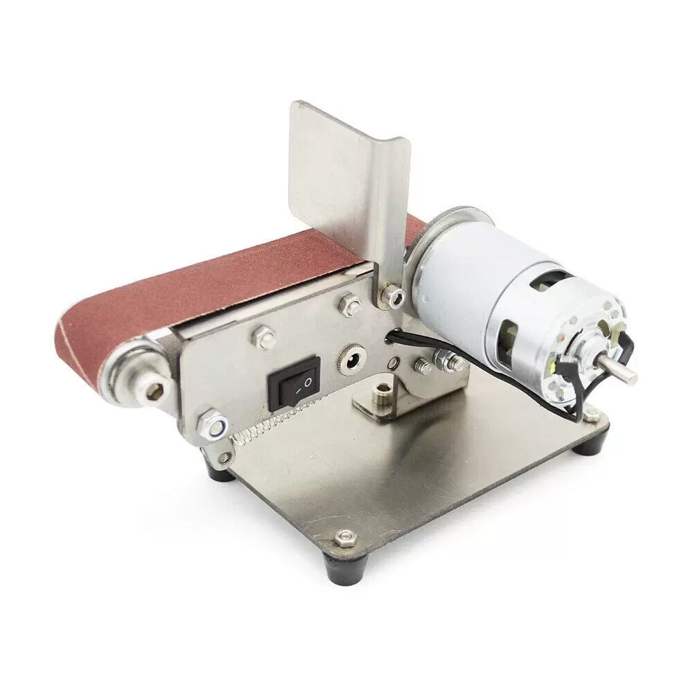 Mini Grinder Electric Belt Sander DIY Edge Polisher 30mm 24V 9000rpm