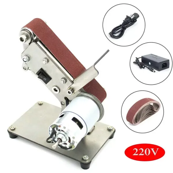 Mini Grinder Electric Belt Sander DIY Edge Polisher 30mm 24V 9000rpm Mini Grinder Electric Belt Sander DIY Edge Polisher 30mm 24V 9000rpm