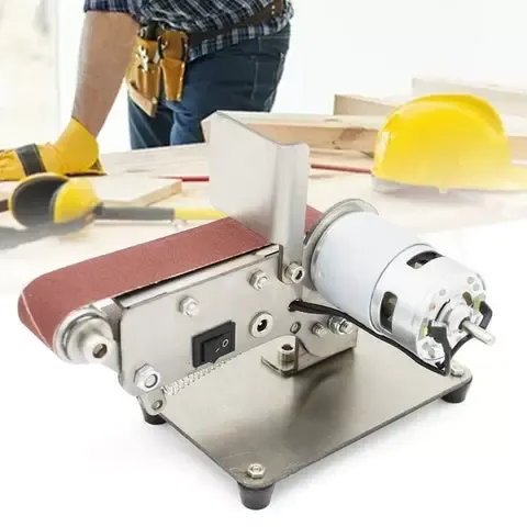 Mini Grinder Electric Belt Sander DIY Edge Polisher 30mm 24V 9000rpm Mini Grinder Electric Belt Sander DIY Edge Polisher 30mm 24V 9000rpm
